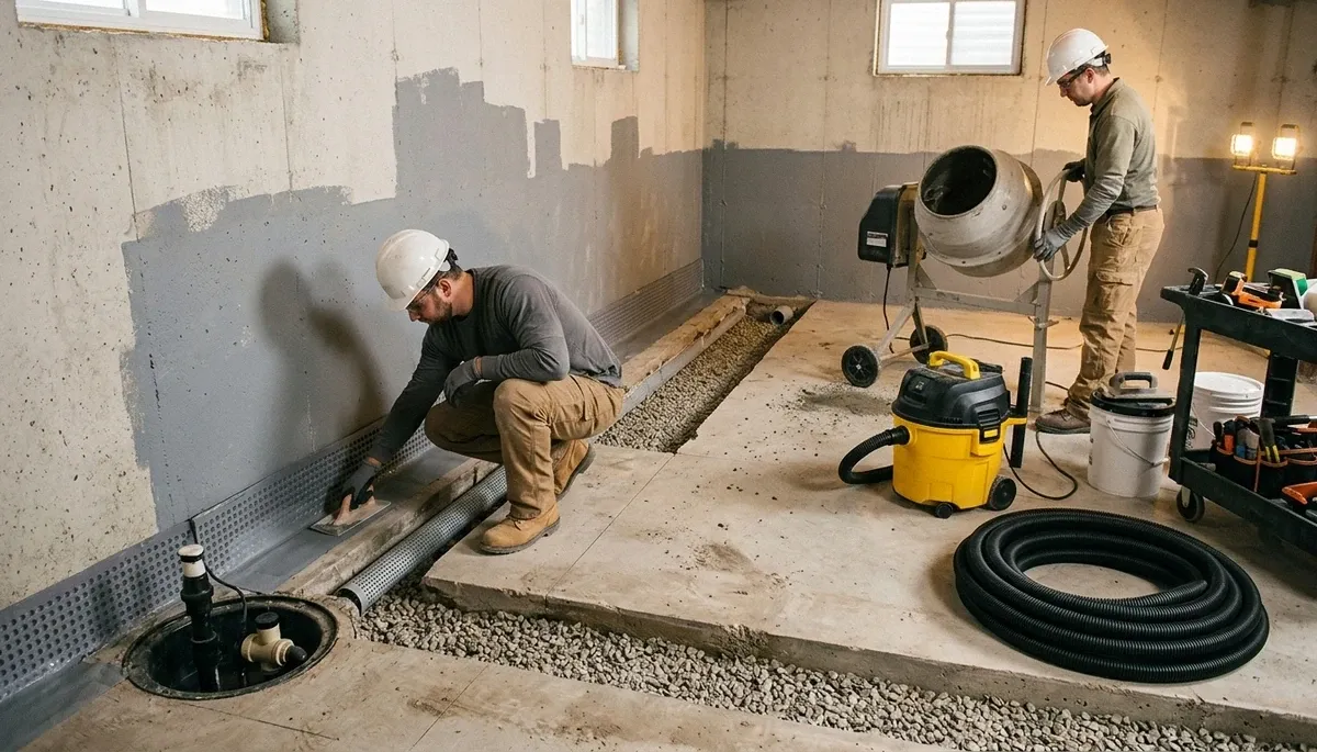 Canton, MI basement waterproofing for water damage prevention and foundation protection