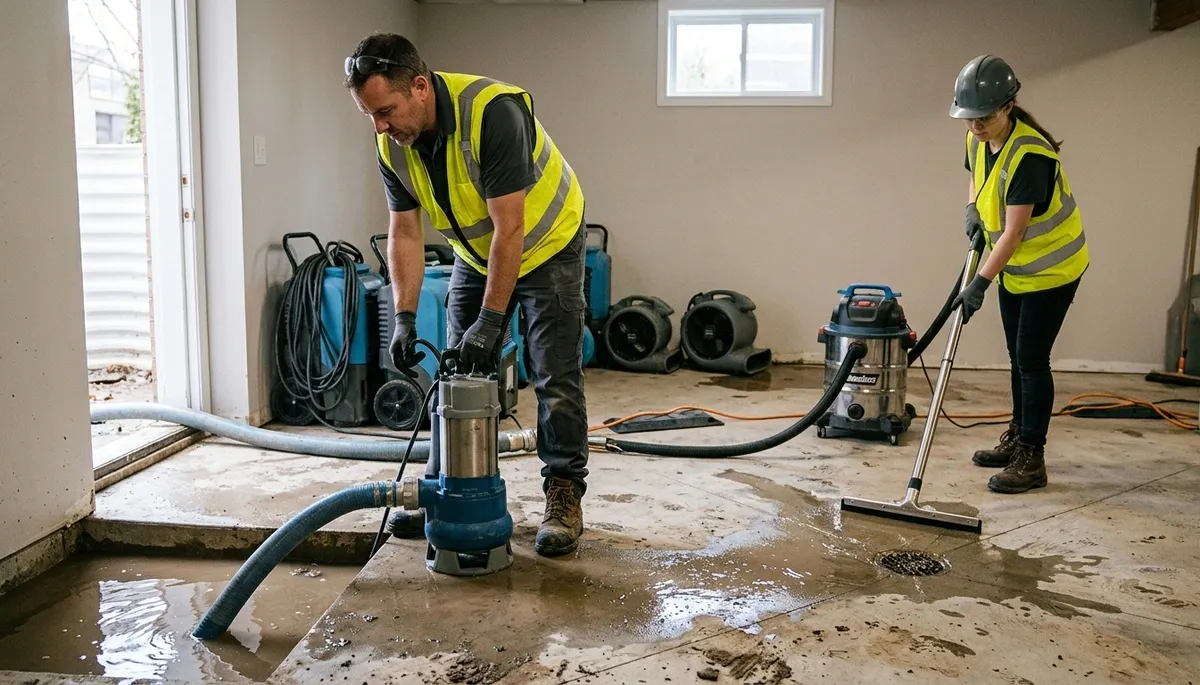 24/7 water removal service for flooded Canton, MI homes and burst pipe damage
