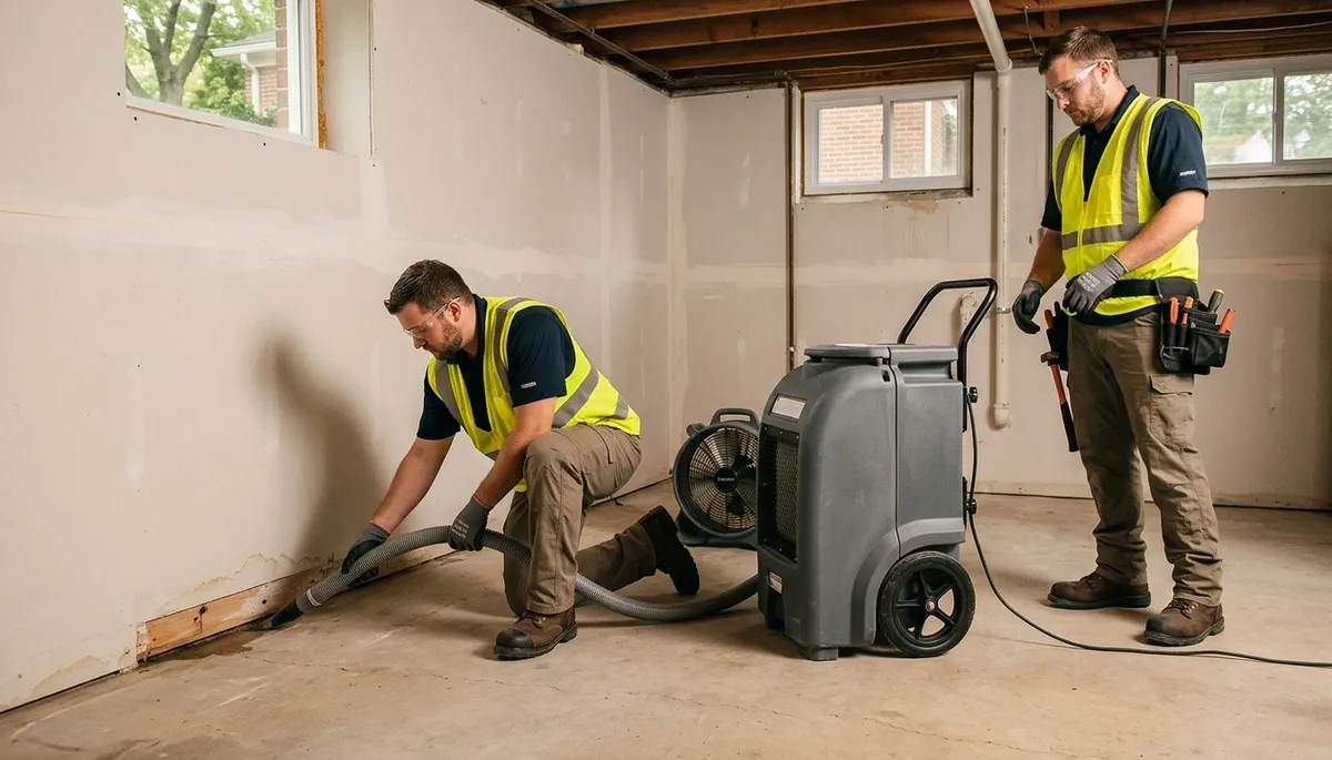 Water damage restoration team in Canton, MI providing professional cleanup and repair services