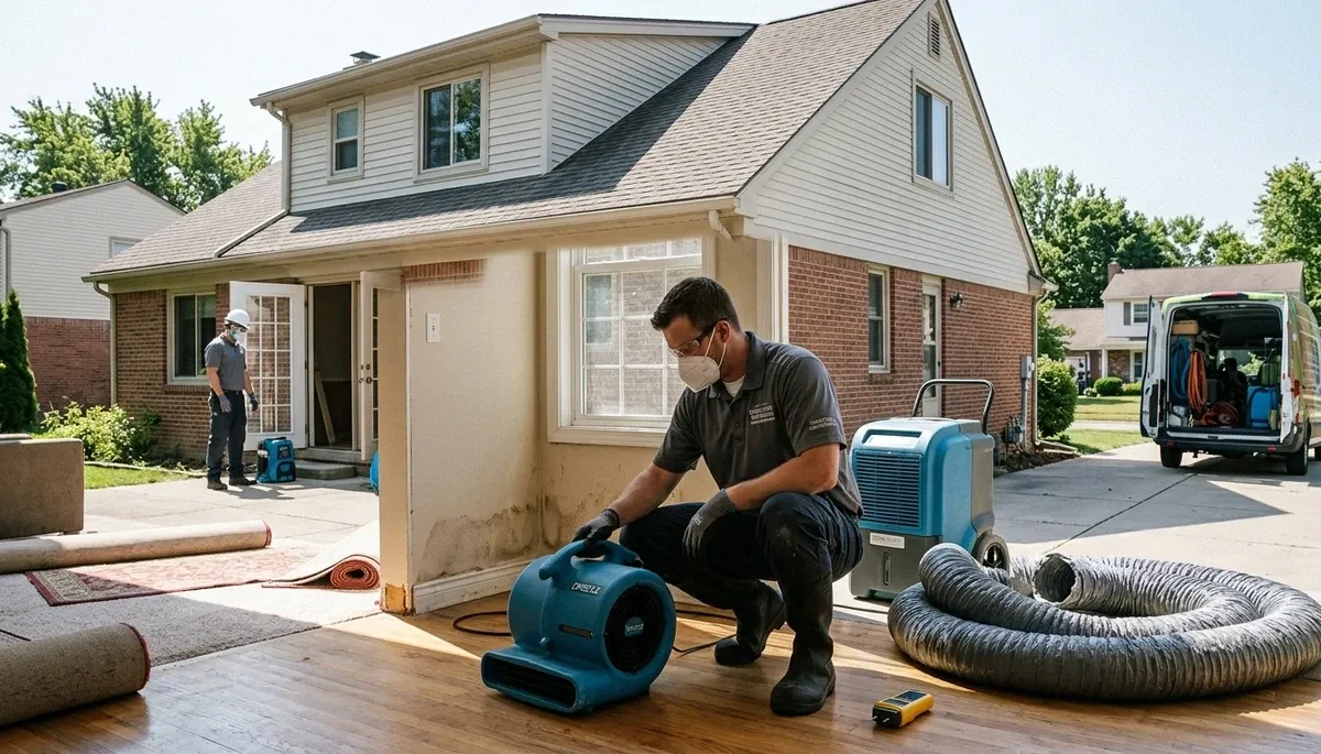 Water damage restoration team serving Canton, MI for fast cleanup and repair