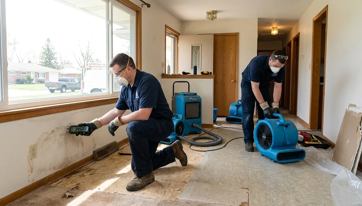 Water damage restoration team serving Canton, MI for residential and commercial properties