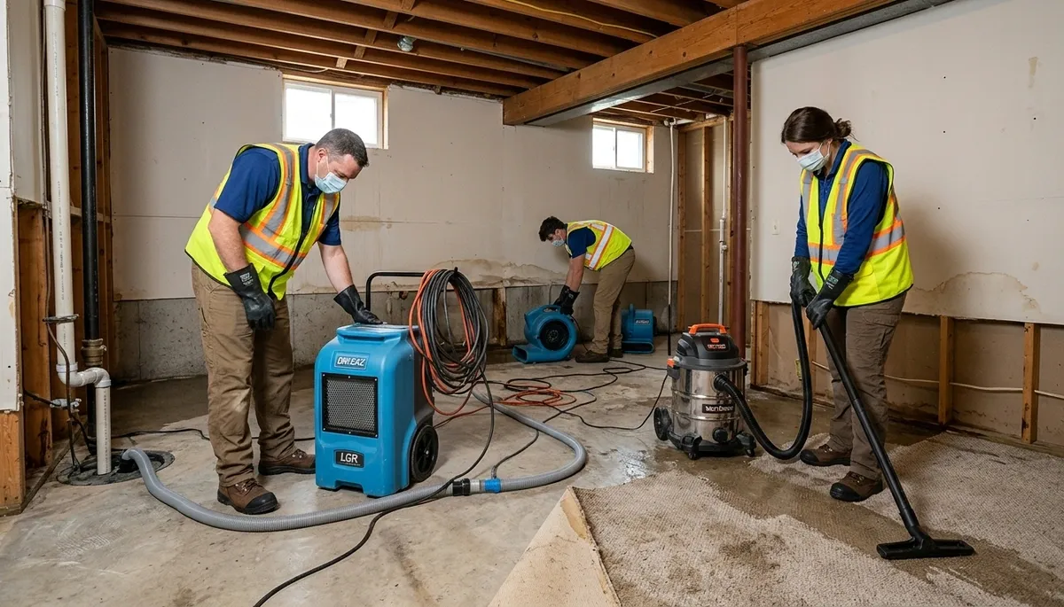 Water damage restoration team serving Canton, MI for emergency cleanup and repair