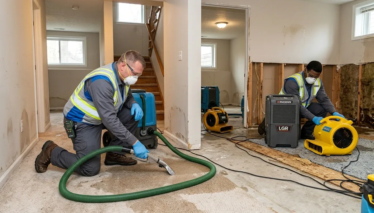 Water damage restoration team serving Canton, MI for emergency cleanup and repairs