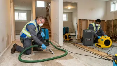 Water damage restoration team serving Canton, MI for emergency cleanup and repairs