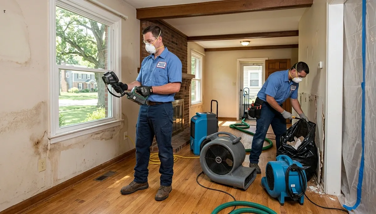 Water damage restoration team serving Canton, MI for emergency cleanup and repair