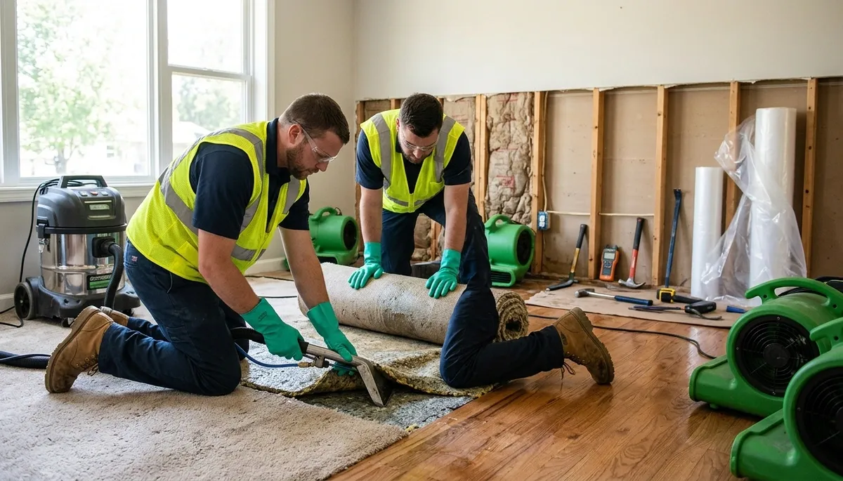 Water damage restoration team serving homes in Canton, MI with 24/7 emergency cleanup and drying