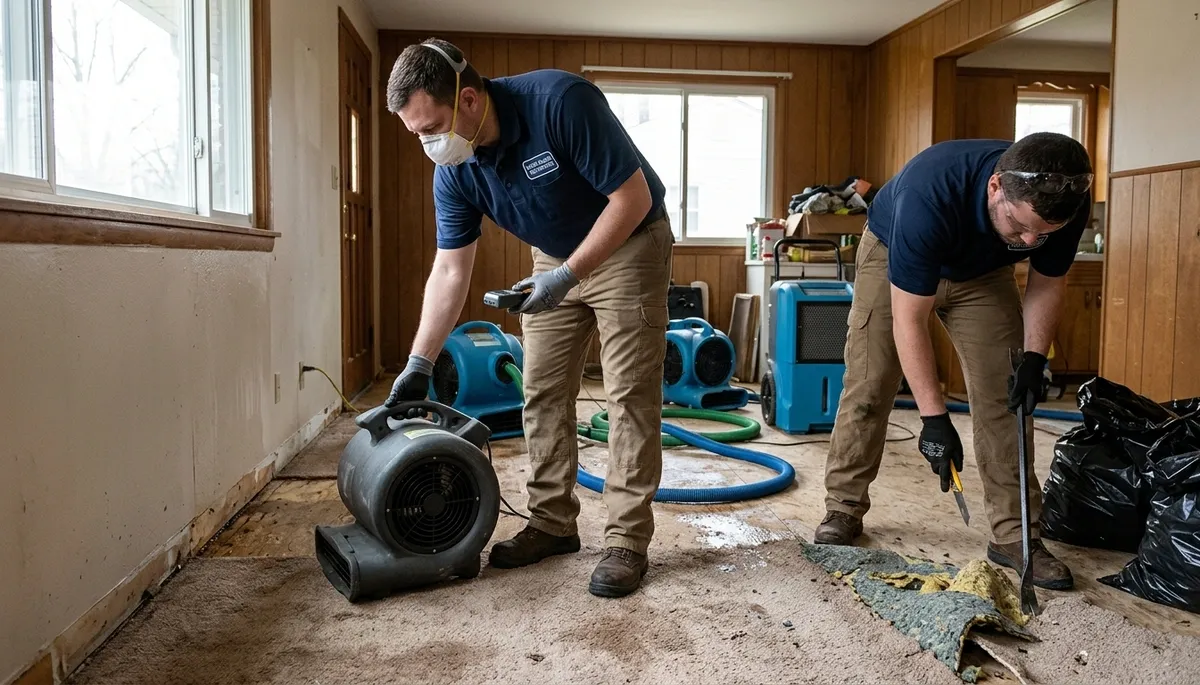 Water damage restoration team in Canton, MI serving residential and commercial properties