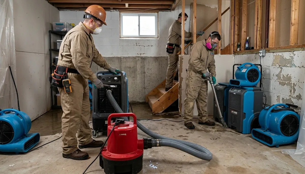 Water damage restoration team serving Canton, MI for emergency cleanup and repair