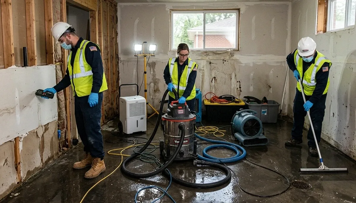 Water damage restoration team serving Canton, MI for emergency cleanup and repairs