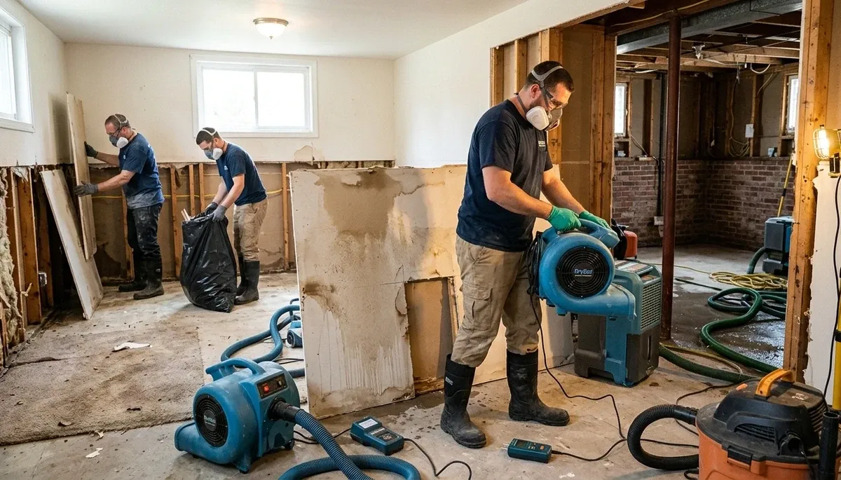 Water damage restoration team serving Canton, MI for residential and commercial properties