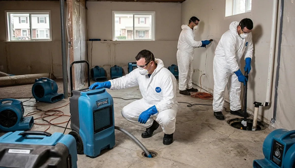 Water damage restoration team serving Canton, MI for residential and commercial property cleanup