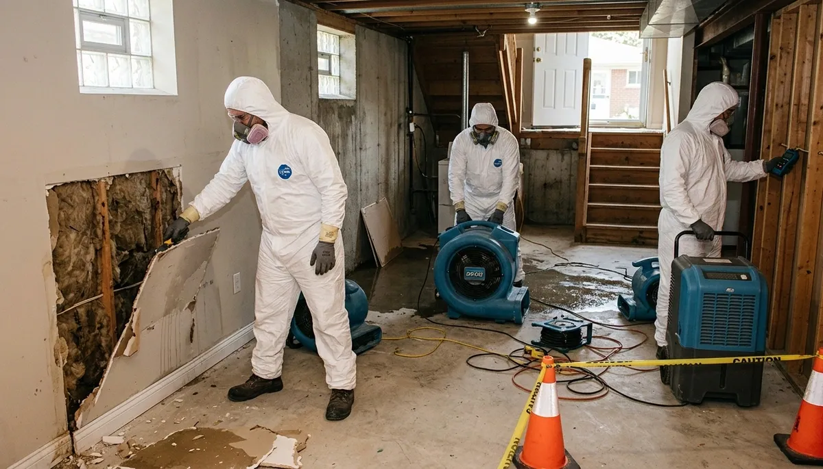 Water damage restoration team in Canton, MI providing emergency cleanup and drying services