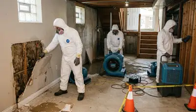 Water damage restoration team in Canton, MI providing emergency cleanup and drying services