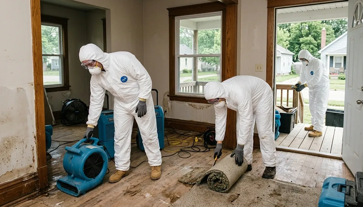 Water damage restoration team serving Canton, MI, for fast cleanup and repair